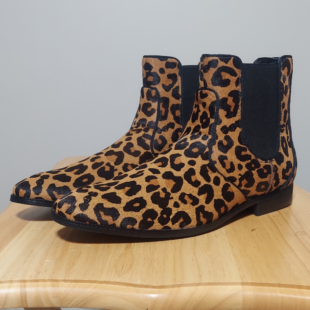 INC International Concepts Men's Animal Print Chelsea Boots